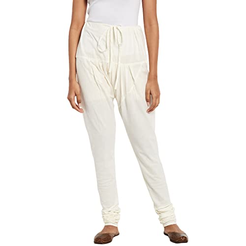 Fabindia Women Regular Churidar Cotton_Xs Off White