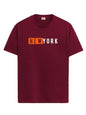 ADRO Tshirt for Men | Printed T Shirt for Men | 100% Cotton T-Shirt |Printed T Shirt | T-Shirts | RN24-NKY-MR-XL Maroon
