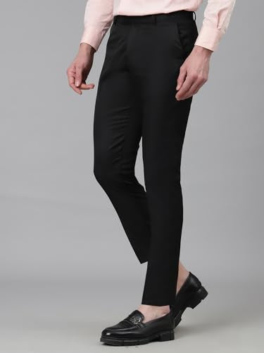 Avanova MenS Solid Ankle Length Flat Front Straight Slim Fit Casual Skinny Stretch Chinos Dress Business Pant With Pocket Suit