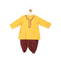 Fabindia Viscose Silk Jacquard Dhoti Set (Yellow-18-24 Months-10694039)