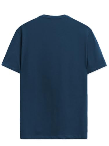 ADRO Men's Biker Design Printed 100% Cotton T-Shirt - Regular Fit, Printed T-Shirts for Men (RN24-KTM-SB_Teal)