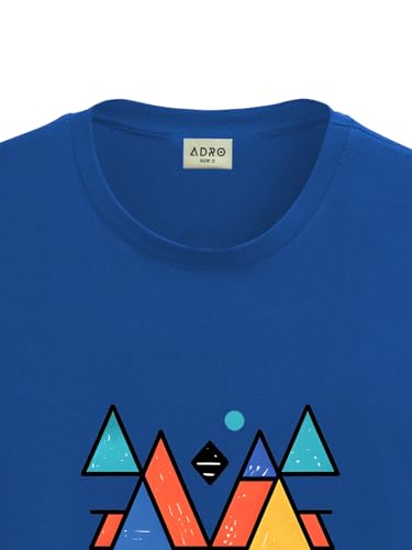 ADRO T Shirts for Boys & Girls || Creative Abstract Printed T-Shirt || Ages 3-14 || 100% Cotton Round Neck Tshirt for Boys & Gir