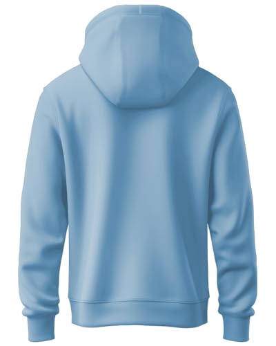 ADRO Men's Hoodie | Printed Cotton Hoodie, Navy Blue, Size 48 | Model H24-LUFFY-NB