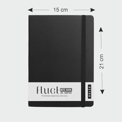 Anupam Fluct A5 Ruled Journal | 160 Pages | 80Gsm | Matte Finish Pvc Cover Notebook | Ph Neutral And Acid Free Paper | Matching