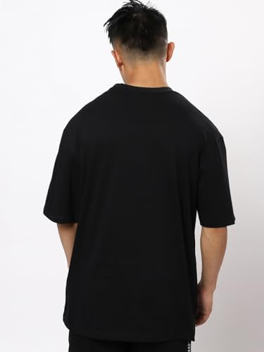 Bewakoof MenS Graphic Printed 100% Cotton T-Shirt - Oversized Fit, Round Neck, Half Sleeves