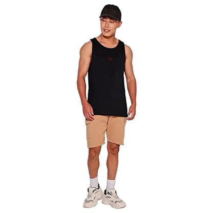 Bewakoof Mens Warriors Graphic Print 100% Cotton Vest- Regular Fit, Round Neck, Sleeveless Black