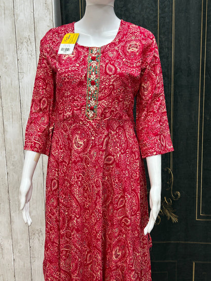Rayon long kurti