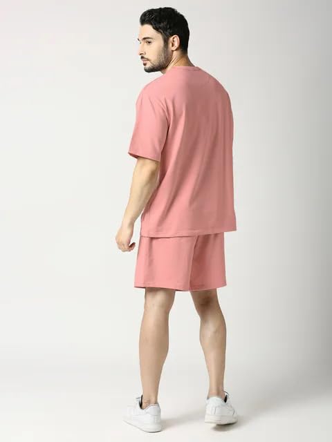 Macsivo MenS Night Suit | MenS Co-Ord Set | Lounge-Wear Nightdress Pajama Set | Summer Night Wear | Solid Plain Casual Pajama S