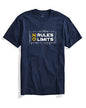 ADRO No Rules No Limits Mens Printed T-Shirt (RNR-M-LIM-NB_Navy_XL)