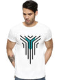 ADRO Graphic Design Mens Printed T-Shirts (RNR-M-LNL-WH_White_L)