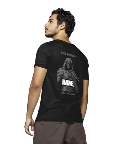 Bewakoof MenS Marvel Printed 100% Cotton T-Shirt - Regular Fit, Round Neck, Half Sleeves