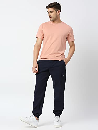 Thomas Scott Mens Solid Slim Fit Trouser Navy