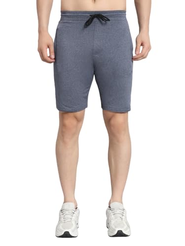 Peppyzone Mens Outdoor Shorts (DFP-38739_Blue Melange