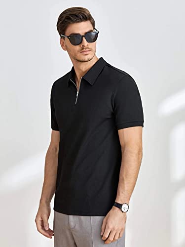 Greciilooks Venslooks MenS Cotton Regular Fit Solid Polo Neck T-Shirt | MenS Cotton Regular Fit Solid Polo Neck T-Shirt (Large