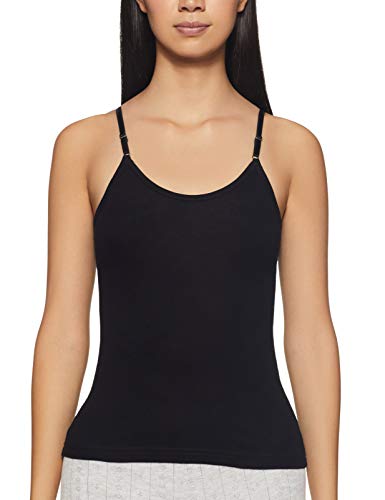 Rupa Softline Regular Fit Women Super Combed Cotton Adjustable Spaghetti Strap Top, Under-Shirt,Stretchable and Body-Hugging, So