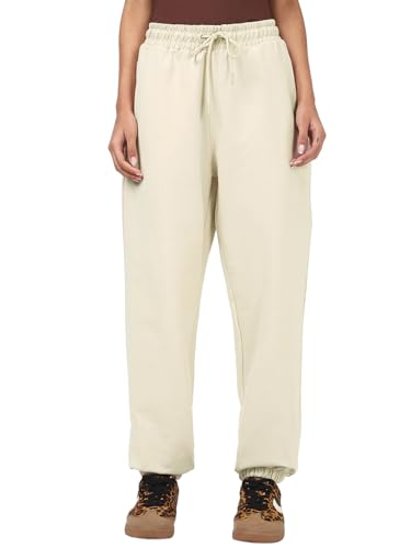 Bewakoof WomenS Solid Oversized Fit Terry Joggers_646686_Off White_M