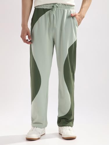Nobero MenS Straight Sweatpants (1M-Bwjg-R0188_Sage Green