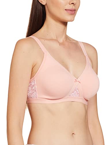 Rosaline by Zivame Womens Cotton Non-Padded Wire Free Everyday Bra Pink