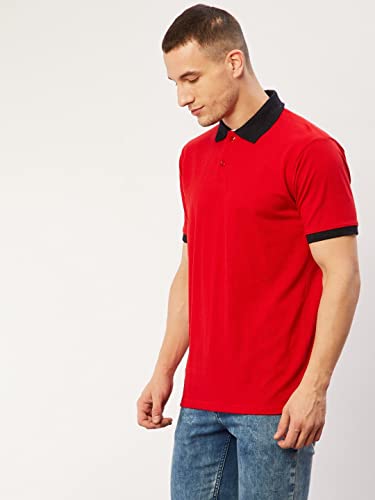 Greciilooks T-Shirts For Men| Solid Plain T-Shirts| Polo-Collar Neck T Shirt| Half Sleeves Casual T-Shirt For Men| Regular Wear