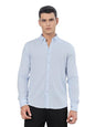 Thomas Scott Mens | Solid | 100% Cotton | Full Sleeve | Button Down Collar | Casual | Shirt for Men Sky Blue