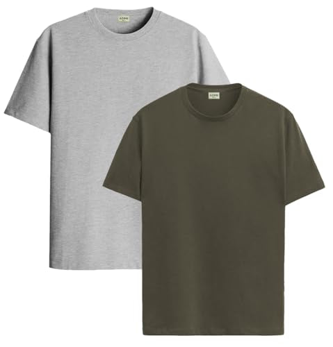 ADRO T Shirts Pack of 2 Mens Tshirts Cotton T Shirts for Men Tshirt T-Shirts Combo T Shirts Tshirts for Men Plain Solid Tshirts