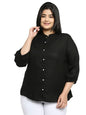 Style Quotient Plus Women Solid White Viscose Rayon Formal Shirt