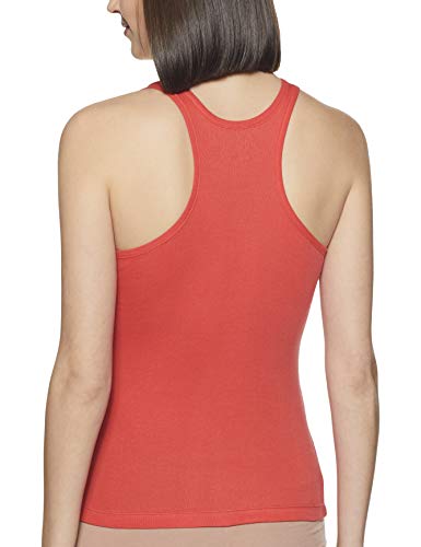 Rupa Softline Women Super Combed Cotton Tank Top with Racer Back,Stretchable and Body-Hugging,for Yoga,Gym wear and Sports Activ