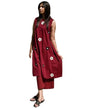 ANNI DESIGNER Women's Rayon Viscose Embroidered A-Line Kurta with Palazzo