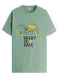 ADRO Men's Biker Design Printed 100% Cotton T-Shirt - Regular Fit, Printed T-Shirts for Men (RN24-KTM-PT_Pista_XL)