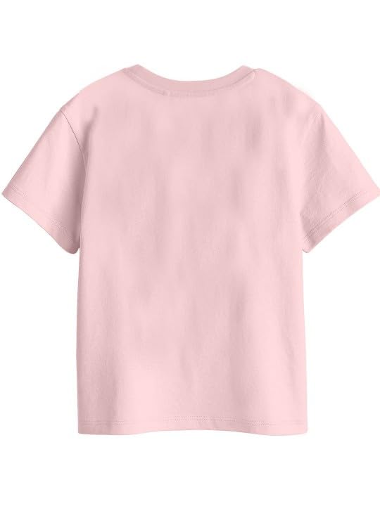 Bon Organik Girls Regular Fit T-Shirt (BON16048_Pink