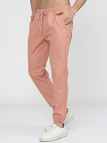 Ketch MenS Relaxed Casual Pants (Khtr000204_Pale Blush