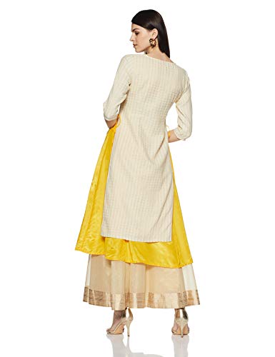 Aurelia Women's Rayon Pleated Kurta