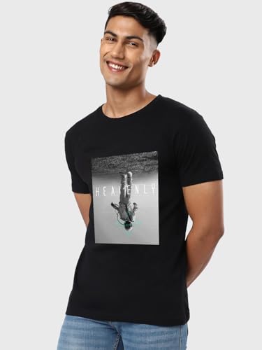 Bewakoof Mens Black The Other T-Shirt