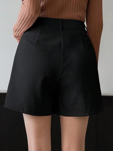 Greciilooks WomenS Western Shorts  Trendy Knee Length Casual Bottoms | Relaxed Fit Summer Shorts For Girls & Women Black