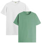 ADRO Mens T Shirts | Solid Tshirts for Men | Pure Cotton Lycra Fabric | 4 Way Stretch Smart tech Tshirt | Pack of 2 Round Neck T