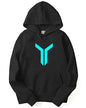 ADRO Men's Cotton Hooded Neck Hoodie/Sweatshirt (H22-M-LNN-BL_Black_XL)