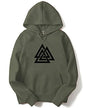 ADRO Men's Cotton Neck Hooded Sweatshirt (H21-M-TKT-OL_Olive_XL)