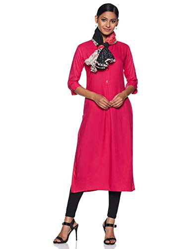 Aurelia WomenS Cotton Stole (18Fek75099-63007_Pink_Fs)