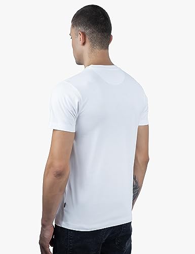 REVOLT Solid Slim Fit Men's Casual Round Neck 100% Cotton T-Shirt-with Graphic Print, Logo Branding