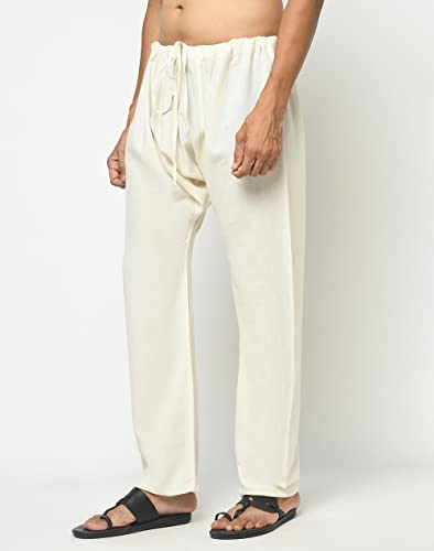 Fabindia MenS Relaxed Pants (101787902_Natural