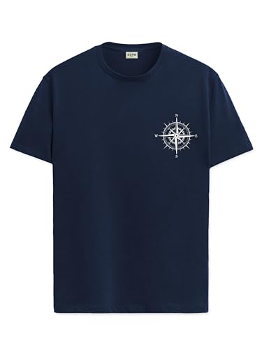 ADRO Tshirt for Men | Printed T Shirt for Men | 100% Cotton Tshirt | Graphic Printed T-Shirt | Chest Printed Tshirt | Unisex Tsh