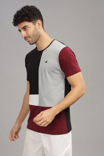 ADRO Tshirt for MenMulti Color T-Shirt for MenCotton T-ShirtMens TshirtRN8-24-BLGRMR