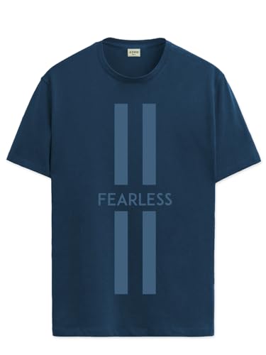 ADRO Mens Fearless Printed Cotton T-Shirt_RN24-L2-FRLS-SB-S Teal