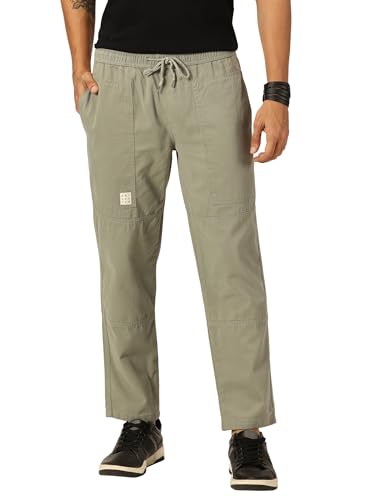 Thomas Scott MenS Relaxed Fit Pure Cotton Trousers Mint