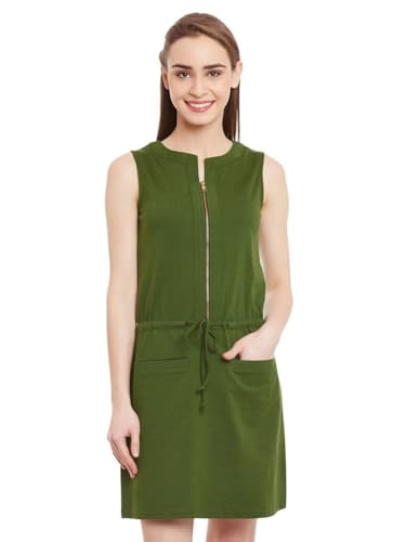 Miss Chase WomenS Body Con Mini Dress (Mcaw14D01-39-48-03_Olive_Small)
