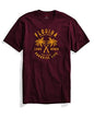 ADRO Florida Paradise Life Mens Printed T-Shirt (XL, Maroon)