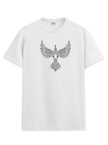 ADRO Mens Bird Design Tshirt for Bird Lovers -Premium Cotton T Shirt with Vibrant Bird Design -Comfortable and Stylish Fit T-Shi