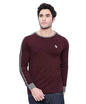 ADRO Men's Full Sleeve Color Block Cotton T-Shirts (FR3-A-MAR-MR_Maroon_XL)