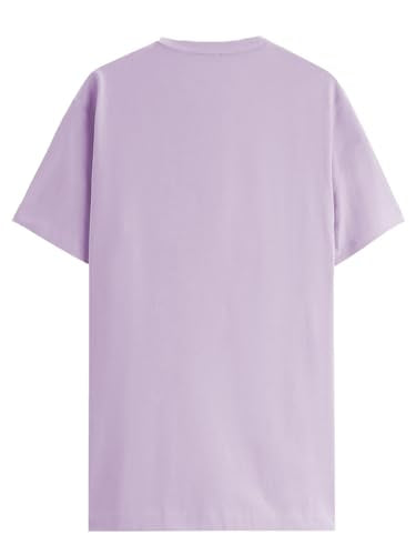 ADRO Men's Biker Design Printed 100% Cotton T-Shirt - Regular Fit, Printed T-Shirts for Men (RN24-KTM-PU_Purple)
