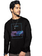 Bewakoof MenS Printed Regular Fit Full Sleeve Round Neck Cotton T-Shirt